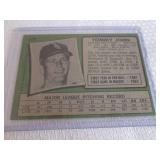 1971 Topps Tommy John Card...