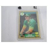 1987 Jose Canseco Fleer, Donruss & ...