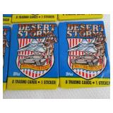 6-1991 Topps Desert Storm Packs...
