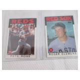 Assorted 1986 Topps Baseball Cards...