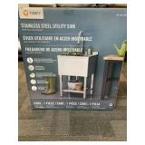 Trinity Stainless Steel Utility Sink with Pull-Out Faucet