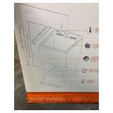 Trinity Stainless Steel Utility Sink with Pull-Out Faucet