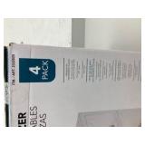 Stackable Shoe Box & Organizer - 4 Pack