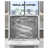 Silonn Portable Countertop Dishwasher - Triple-Jet Cleaning, Smart App Control, Built-In Water Tank & Dual Supply, Compact Design for Dorm, Apartment or RV $269 Retail - Brand New *L