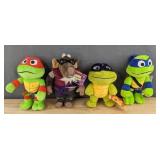 Mattel Nickelodeon 4 Total Teenage Mutant Ninja Turtles Plush Figures - Brand New *A