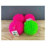 4 Play Right Light Up Puffer Balls - Brand New