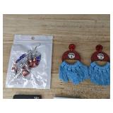 13 Pairs Fashion Assorted Pierced Earrings - Brand New