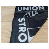 Union Strong Yard Flag 12.5" x 19" & American Flag Pole Sleeve 2.5