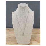 Pavoi 14K Gold Plated Necklace, Reversible Pendant, 18-Inch - Brand New