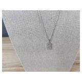 Pavoi 14K Gold Plated Necklace, Reversible Pendant, 18-Inch - Brand New