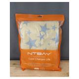 NTBAY Baby Blanket 100% Cotton Star Print, 30" x 40" - Brand New
