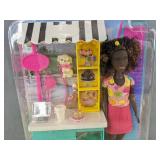 2 Barbie Life in the City Cafe Playsets - Brand New *A
