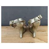 Metallic Gold Platform Sandals Women