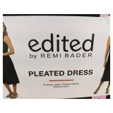 Remi Bader Edited Pleated Dress - Size S Black - Brand New