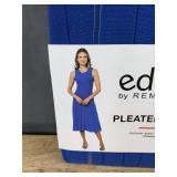 Edited by Remi Bader Pleated Dress Size S Blue - Brand New