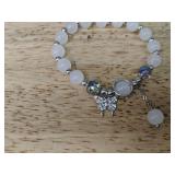 Bracelet - Grey Moonlight Glass Cat
