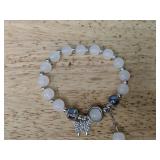 Bracelet - Grey Moonlight Glass Cat