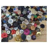 Buttons - Assorted Plastic, Metal & Shell, Mixed Sizes *P