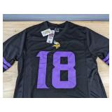 NFL Players Team Apparel Minnesota Vikings Jefferson Jersey #18, Men