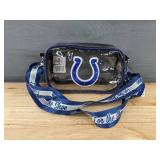 FOCO NFL Indianapolis Colts Clear Bag 9" x 6" - Brand New