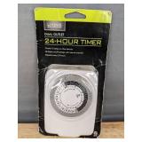 Living Solutions Dual Outlet 24-Hour Timer & HDTV Antenna - Brand New