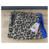 Leopard Print Fleece Pants XL Cozy Loungewear - Brand New