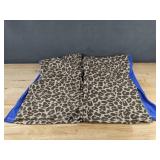 Leopard Print Fleece Pants XL Cozy Loungewear - Brand New
