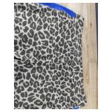 Leopard Print Fleece Pants XL Cozy Loungewear - Brand New