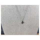 Pavoi Initial P Necklace 18" Chain, Silver - Brand New