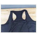 4 Semath Tank Tops Black Racerback Mesh, Women