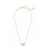 Kendra Scott Elisa Pendant Necklace Pink Stone 14.5in - Brand New