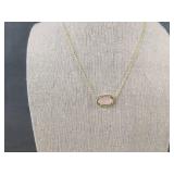 Kendra Scott Elisa Pendant Necklace Pink Stone 14.5in - Brand New