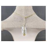 Kendra Scott Elisa Pendant Necklace Pink Stone 14.5in - Brand New