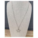 Star Charm Layered 3 Necklace Set - Silver Tone With Pendant & Beads - Brand New