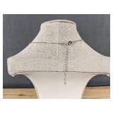 Star Charm Layered 3 Necklace Set - Silver Tone With Pendant & Beads - Brand New