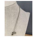 Star Charm Layered 3 Necklace Set - Silver Tone With Pendant & Beads - Brand New