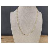 Pavoi Paper Clip 16" Necklace 14K Gold Plated - Brand New