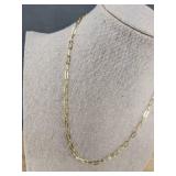Pavoi Paper Clip 16" Necklace 14K Gold Plated - Brand New