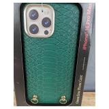 Hello Lux Green Croc Phone Case for iPhone 16 Pro Max - Brand New