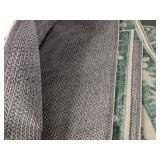 8 ft x 10 ft Floral Teal Area Rug - Brand New *L