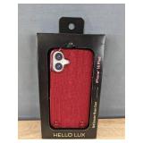 Hello Lux Red Sweater Phone Case for iPhone 16 Plus - Brand New