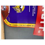 Minnesota Vikings NFL Smirnoff Vodka Tin Tacker 23" Sign - New