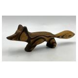 Nils Strandin Swedish Modernist Carved Wooden Fox Figurine