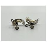 Mikimoto Cultured Pearl Necklace and Earrings Set in Original Case