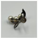 Mikimoto Cultured Pearl Necklace and Earrings Set in Original Case