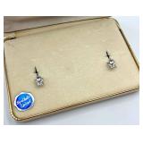 Mansel Sterling Silver Synthetic Spinel Screw-Back Earrings in Box