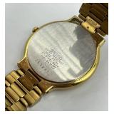 Seiko Quartz Gold-Tone Stainless Steel Wristwatch with Box