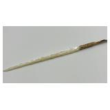 Antique Mother of Pearl Dip Pen with Ornate Gold Nib