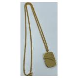 Don Loper Beverly Hills Gold-Tone Pendant Necklace with Horse Design and Stone Accent, 11.25 Inch