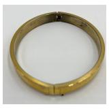 Gold-Tone Engraved Bangle Bracelet